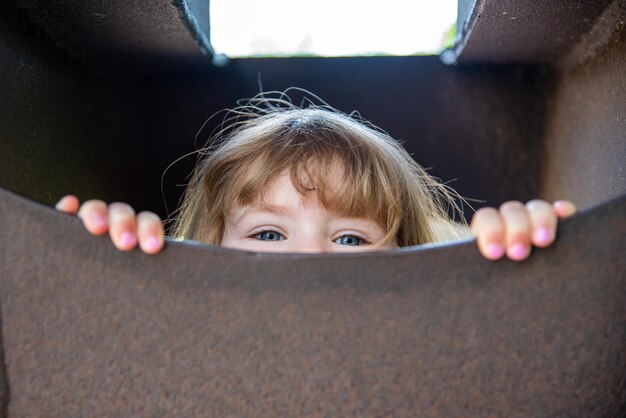 Photo close-up of girls eyes