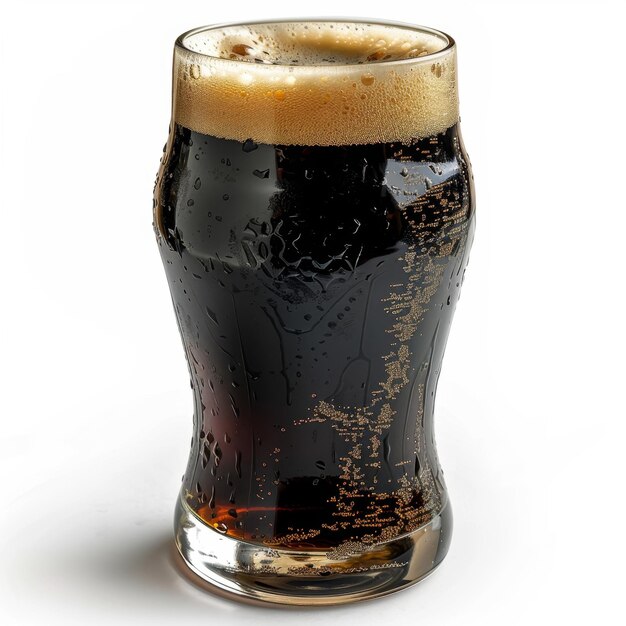 Close Up of a Glass of Beer