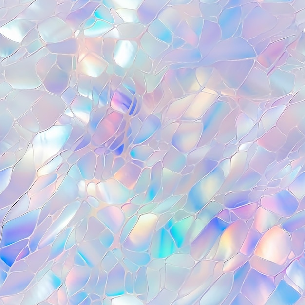 a close up of a glass surface with a lot of colors generative ai