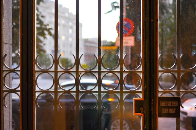 Close-up of glass window