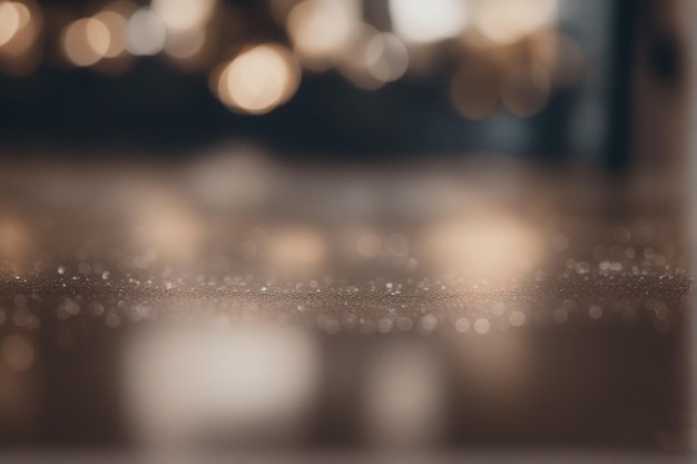 a close up of a glass with a glittery background