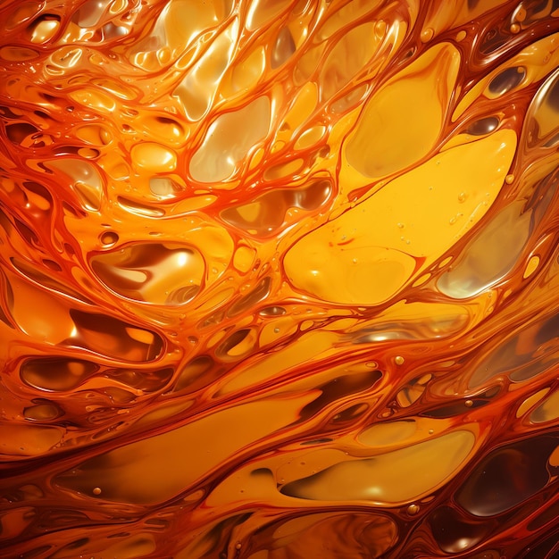 A Close Up Of A Glass With A Yellow Liquid Swirl