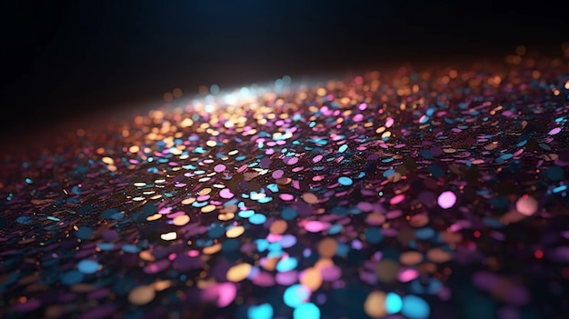 A close up of a glitter with the word sparkle on it