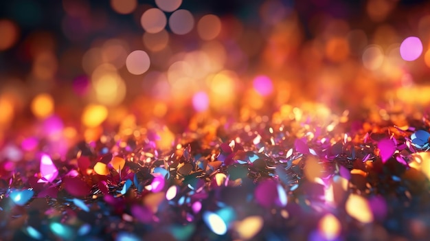 A close up of glitters on a table