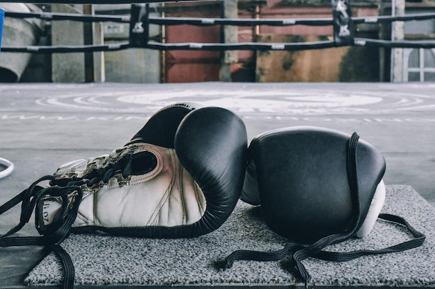 Photo close-up of gloves