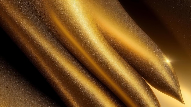 A close up of gold and black fabric