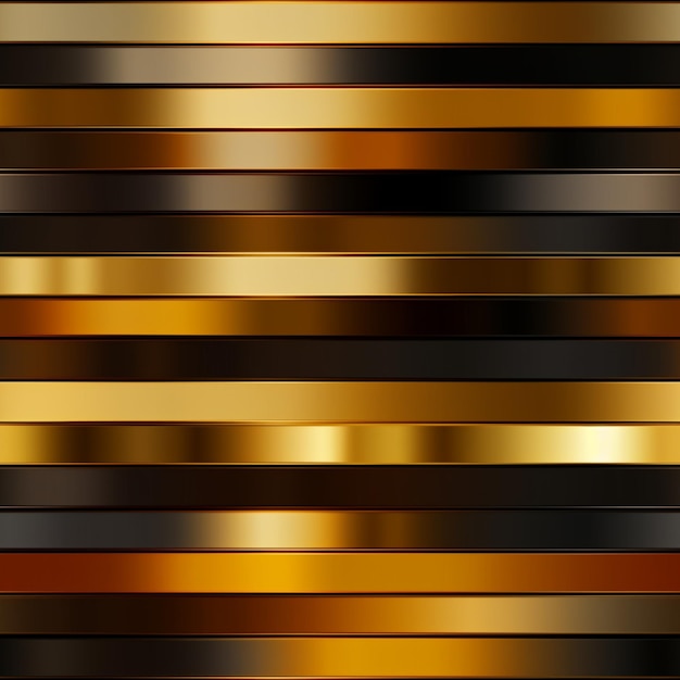 Photo a close up of a gold and black striped background with a black background generative ai