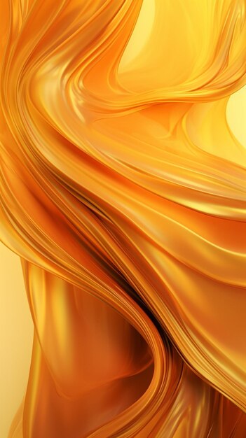 A close up of a golden colored liquid flowing down a wall generative ai