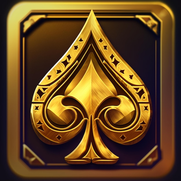 wallpaper gold ace of spades