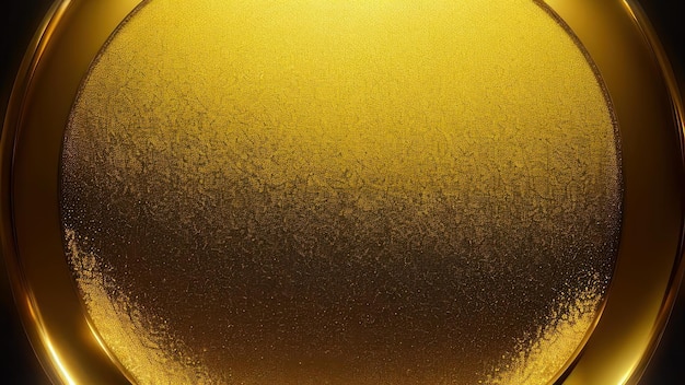 A close up of a golden sphere with the word " on it "