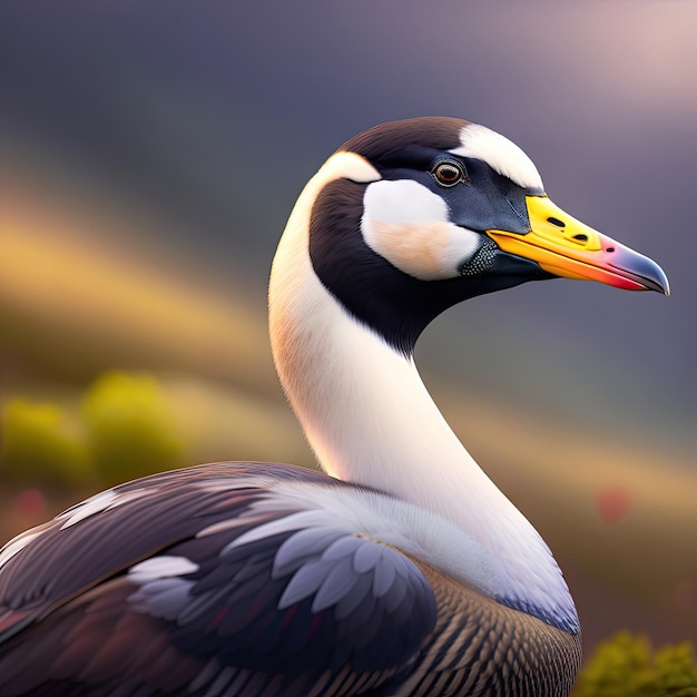 Close up of a goose Digital artwork