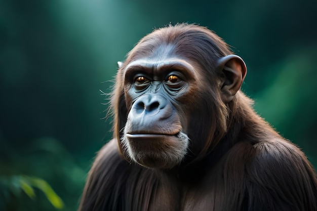 A close up of a gorilla generated by ai