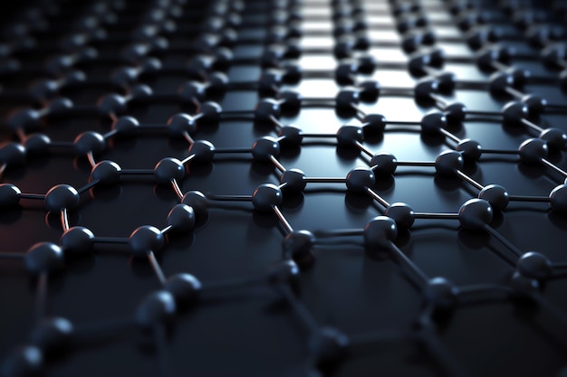 a close up of a graphene structure
