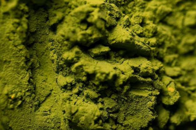 Close-up green asian matcha tea