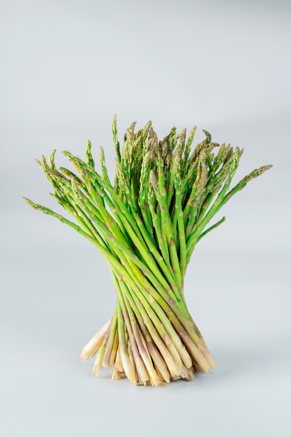 Close up green asparagus sprouts