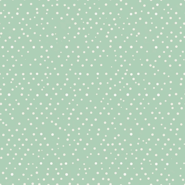 A close up of a green background with white polka dots AI Generative