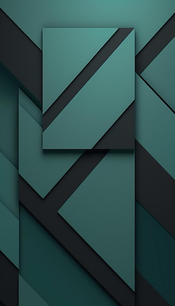 A close up of a green and black wall with a square generative ai