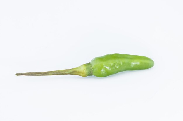  바탕 에 있는 초록색 칠리 페퍼 의 클로즈업