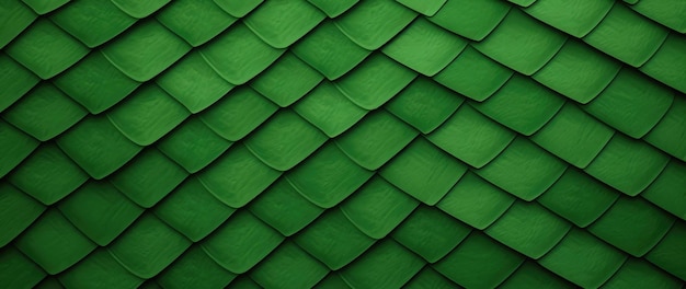 Close up of green dragon scales background Abstract pattern of snake skin Macro reptile scale