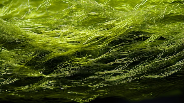 Foto un primo piano dello sfondo delle fibre verdi