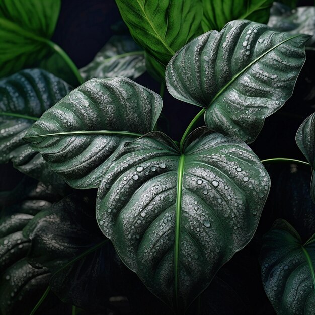 close up of green foliage