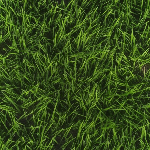 a close up of a green grass field with a white ball generative ai