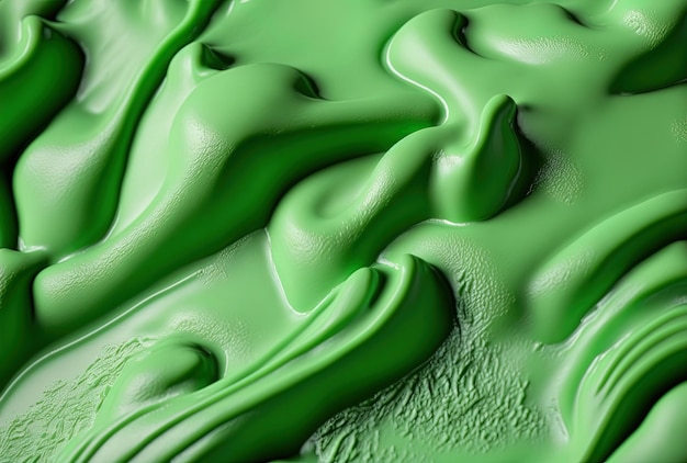 Premium AI Image | Close up of a green icing texture backdrop