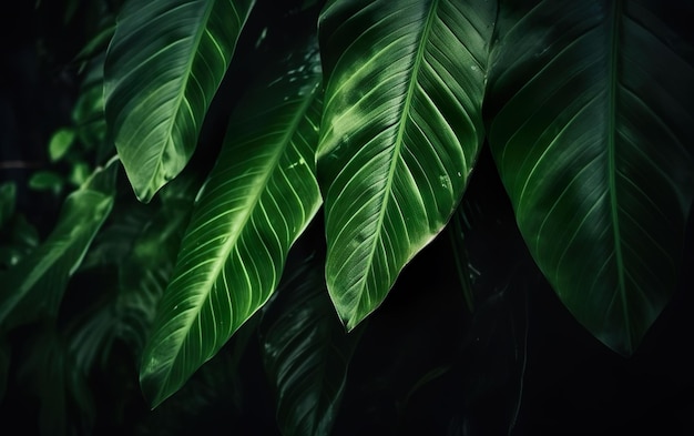 A close up of a green leaf with the word palm on it