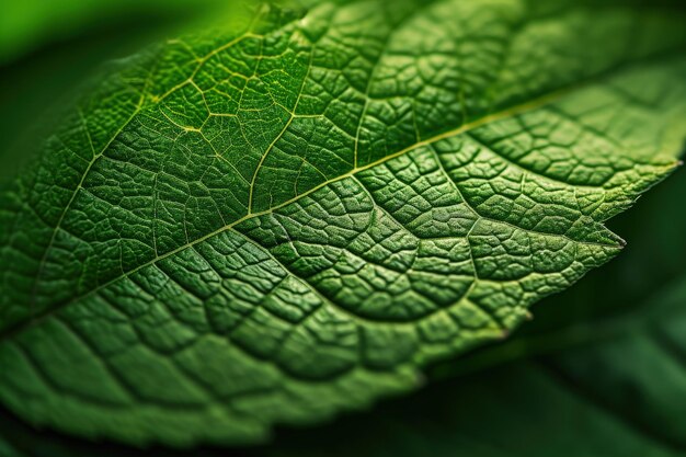 Close up of green leaf