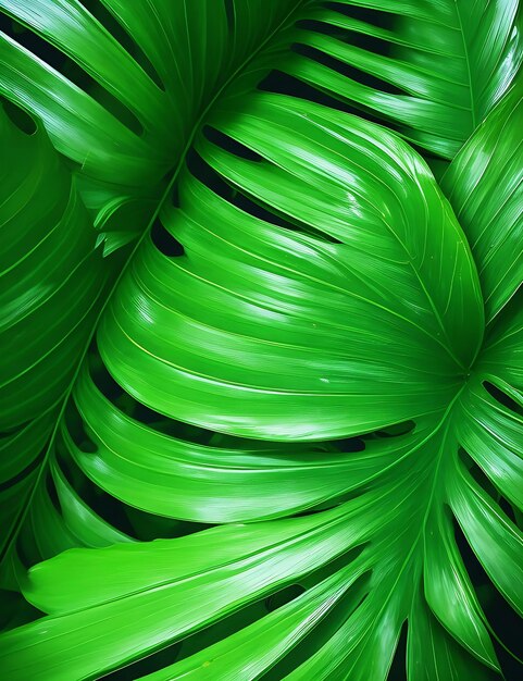A close up of Green leaves