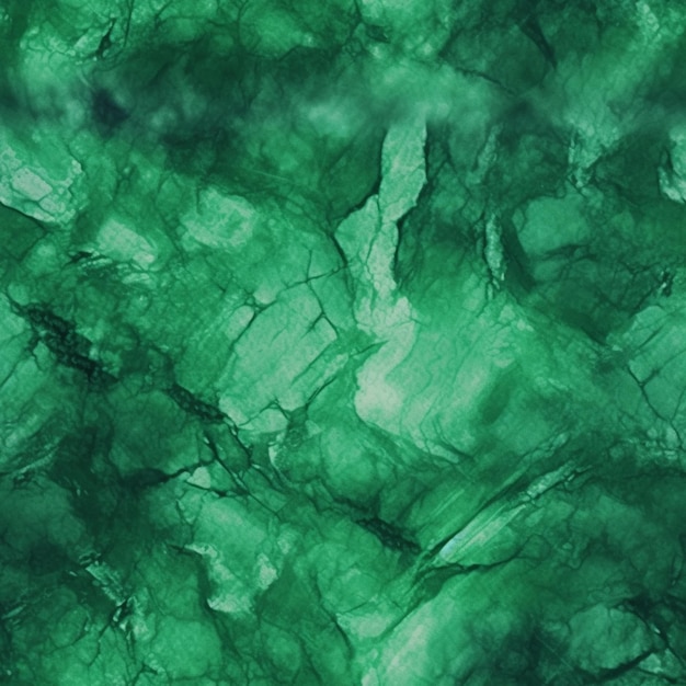 A close up of a green marble surface with a black background generative ai