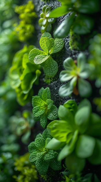 Close up of green plant in the garden Selective focus