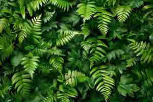 Photo close up of a green plant with numerous leaves