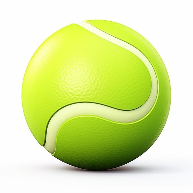 close up of green tennis ball