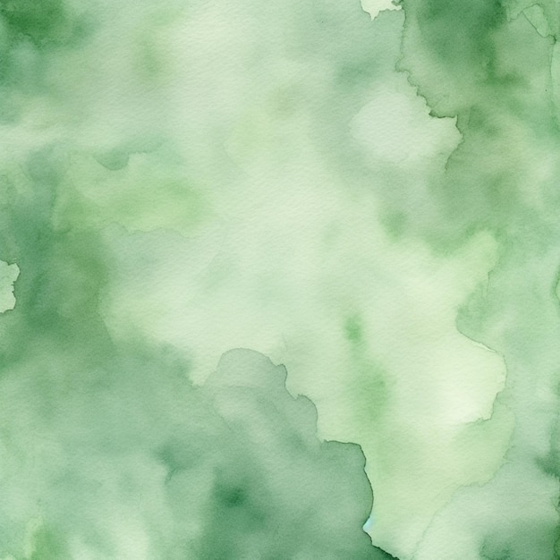 A close up of a green watercolor background with a plane generative ai