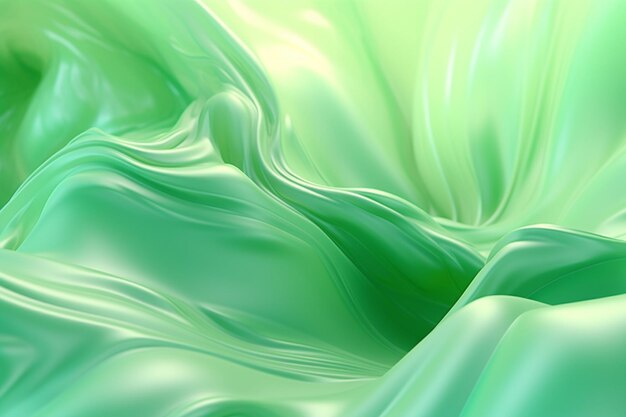 A close up of a green and white abstract background generative ai