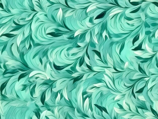 Photo a close up of a green and white swirly pattern generative ai