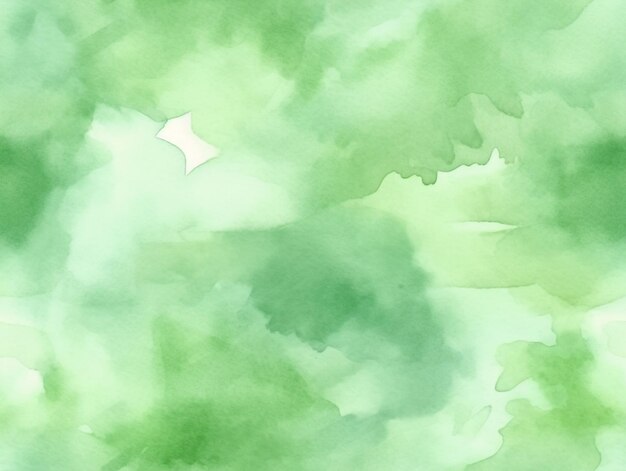 a close up of a green and white watercolor painting of clouds generative ai