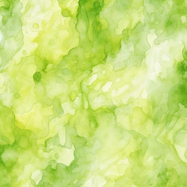 a close up of a green and white watercolor painting generative ai