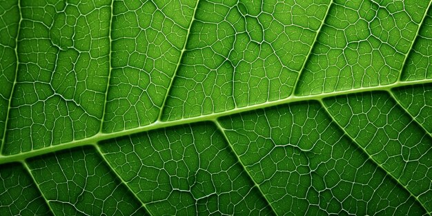 Close-up groene blad macro in de natuur