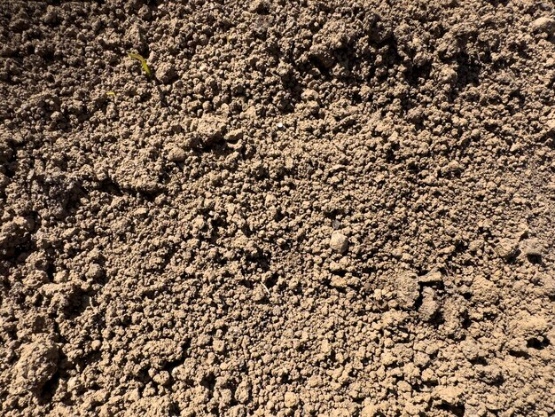 A close up of a ground with small holes in it.