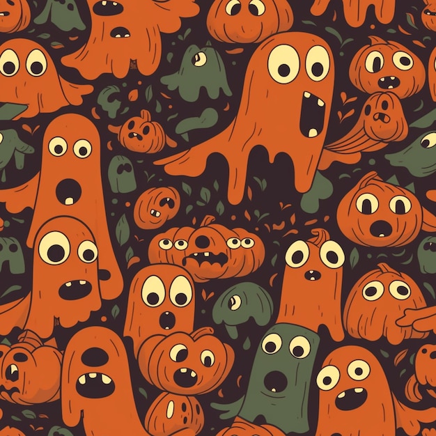 Premium Ai Image A Close Up Of A Group Of Cartoon Characters With Premium Ai Image A Close Up Of A Group Of Cartoon Characters With