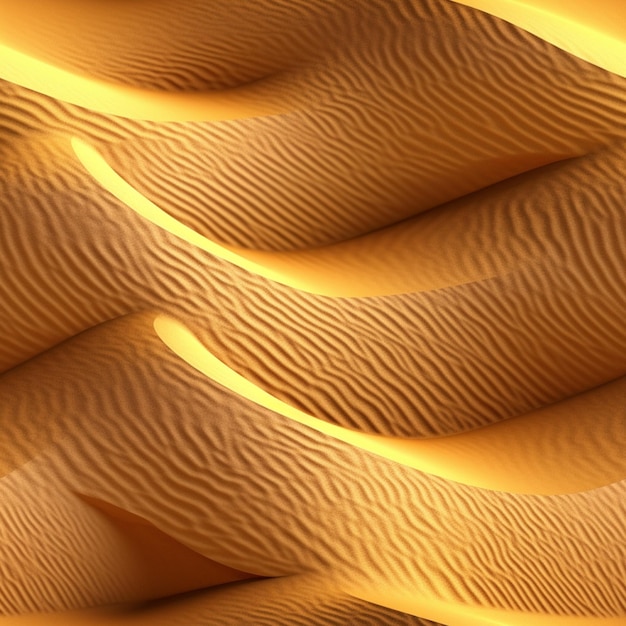 Photo a close up of a group of sand dunes with a bird flying by generative ai