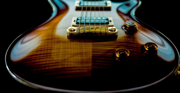 Photo close-up of guitar