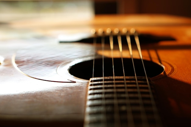 Photo close-up of guitar