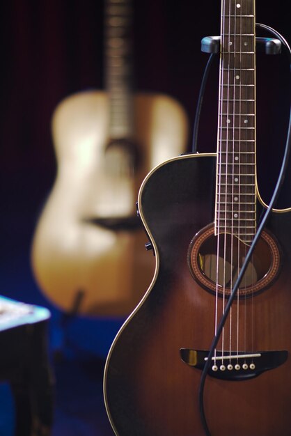 Foto prossimo piano della chitarra