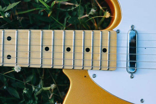 Foto prossimo piano della chitarra