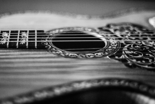 Foto prossimo piano della chitarra