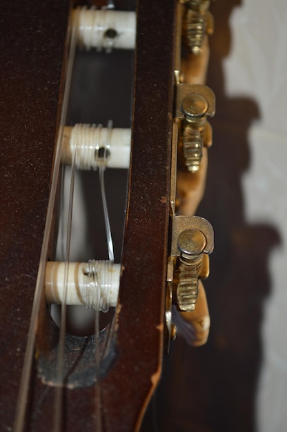 Photo close-up of guitar