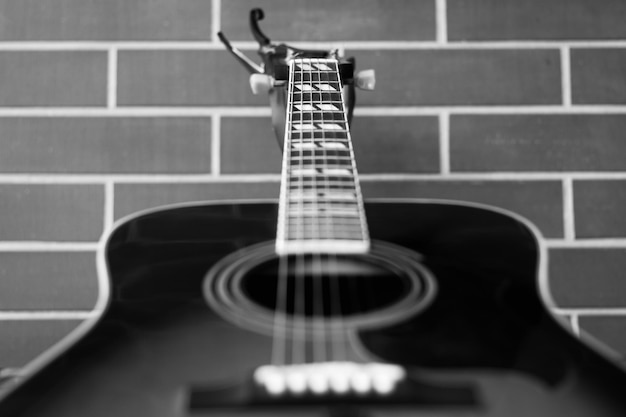 Photo close-up of guitar